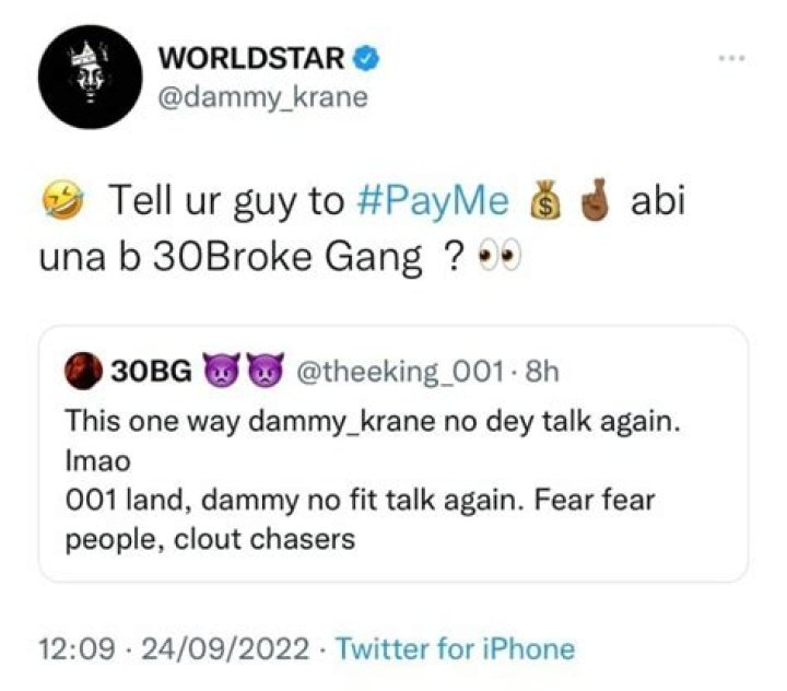 
“We Rise By Ripping Others” Dammy Krane Releases An Official Protrait Of 30BG, Drags Davido 